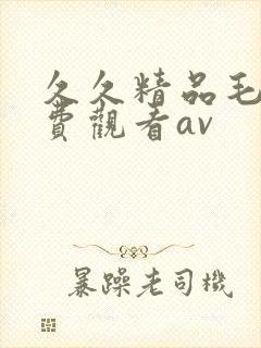 久久精品毛片免费观看av