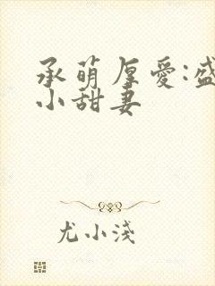 承萌厚爱:盛宠小甜妻