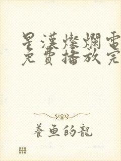 星汉灿烂电视剧免费播放完整版