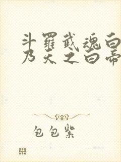 斗罗武魂白虎吾乃天之白帝笔趣阁封面