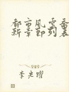 都市风云乔梁最新章节列表