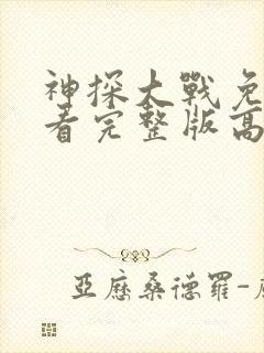 神探大战免费观看完整版高清封面