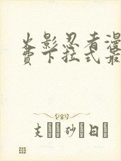 火影忍者漫画免费下拉式最新1023