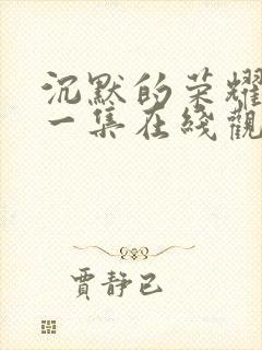 沉默的荣耀最后一集在线观看