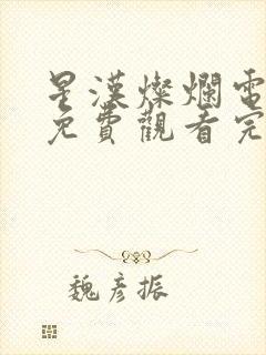 星汉灿烂电视剧免费观看完