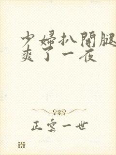 少妇扒开腿让我爽了一夜