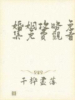 婚姻攻略免费全集免费观看封面