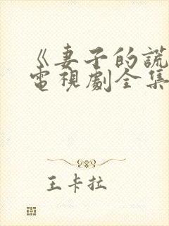 《妻子的谎言》电视剧全集免费观看封面