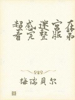 超感迷宫在线观看完整版第一季免费