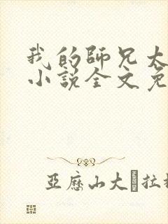 我的师兄太强了小说全文免费阅读