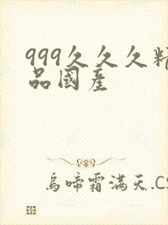 999久久久精品国产封面