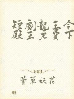 短剧龙王令陈平殿主免费下载