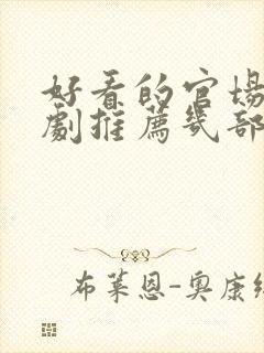 好看的官场电视剧推荐几部 前十名