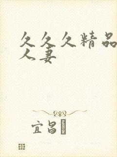 久久久精品亚洲人妻