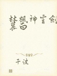 林枫神霄剑宗苏慕白