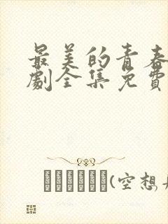 最美的青春电视剧全集免费观看