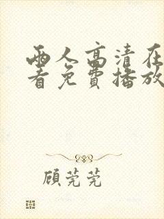 两人高清在线观看免费播放电视剧