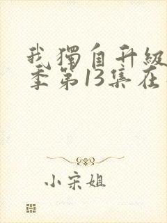 我独自升级第二季第13集在线观看