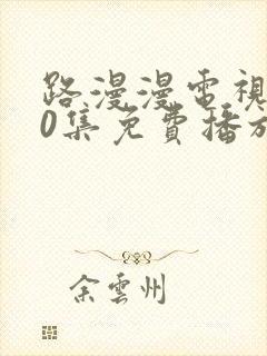 路漫漫电视剧40集免费播放