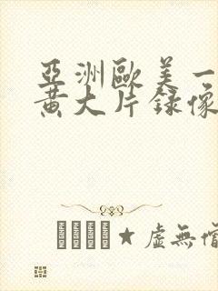 亚洲欧美一级特黄大片录像封面