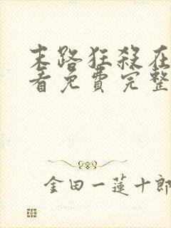 末路狂杀在线观看免费完整版高清