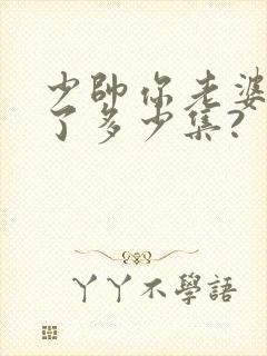 少帅你老婆又跑了多少集?