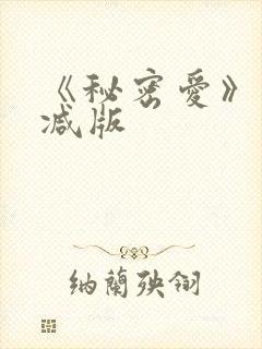 《秘密爱》未删减版
