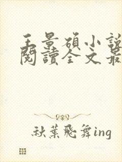 王景硕小说免费阅读全文最新章节