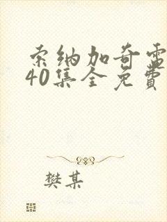 索纳加奇电视剧40集全免费