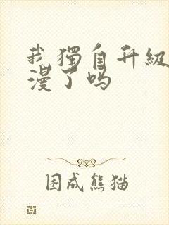 我独自升级出动漫了吗