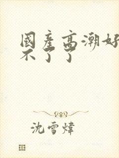 国产高潮好爽受不了了