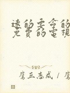 远的要命的爱情免费的电视剧