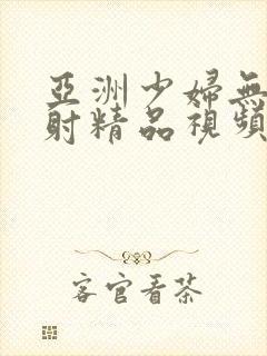 亚洲少妇无套内射精品视频