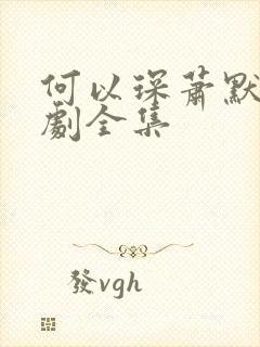 何以琛萧默电视剧全集