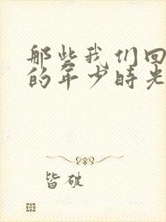 那些我们回不去的年少时光小说