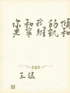 你和我的倾城时光宁维凯和格蕾丝封面