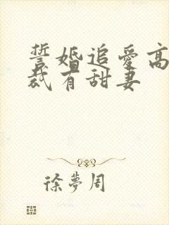 誓婚追爱高冷总裁有甜妻