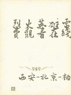 烈火英雄电影免费观看在线封面