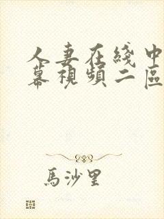 人妻在线中文字幕视频二区