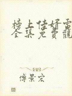 榜上佳婿电视剧全集免费观看高清