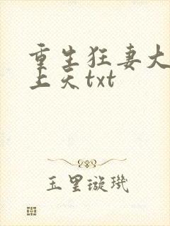 重生狂妻大佬宠上天txt