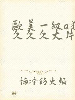 欧美一级a猛烈久久久大片