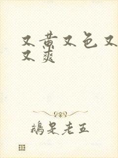 又黄又色又刺激又爽