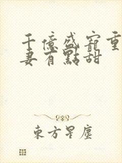 千亿盛宠重生娇妻有点甜