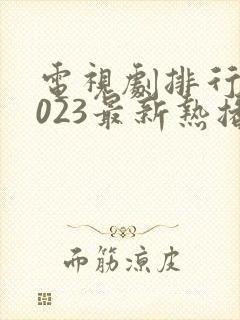 电视剧排行榜2023最新热播剧韩剧