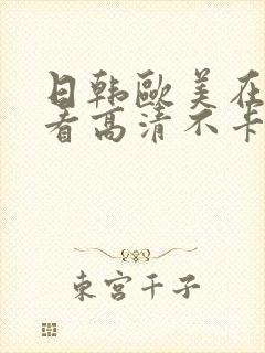 日韩欧美在线观看高清不卡