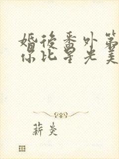 婚后番外第二集你比星光美丽封面