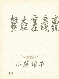 怒火重案高清完整版在线观看