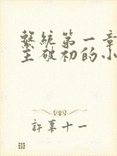 系统第一章给宿主破初的小说