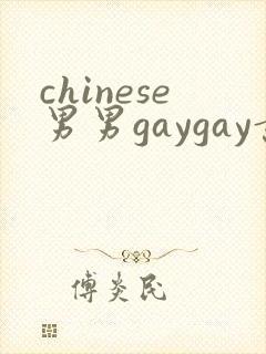 chinese男男gaygay黄色